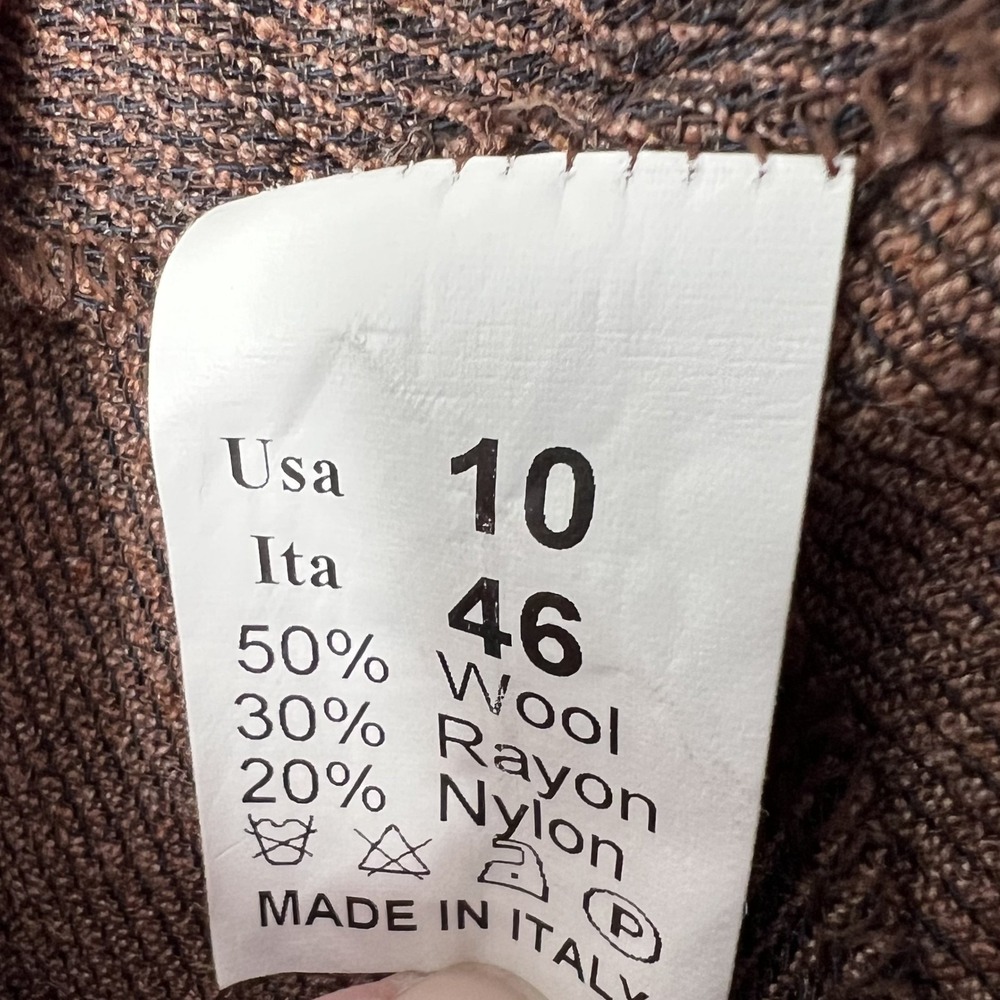 MINO LOMBARDI Women's 10 NWT Travis Ayers Wool-Blend Tweed Blazer/Pants Suit Set - Picture 15 of 16